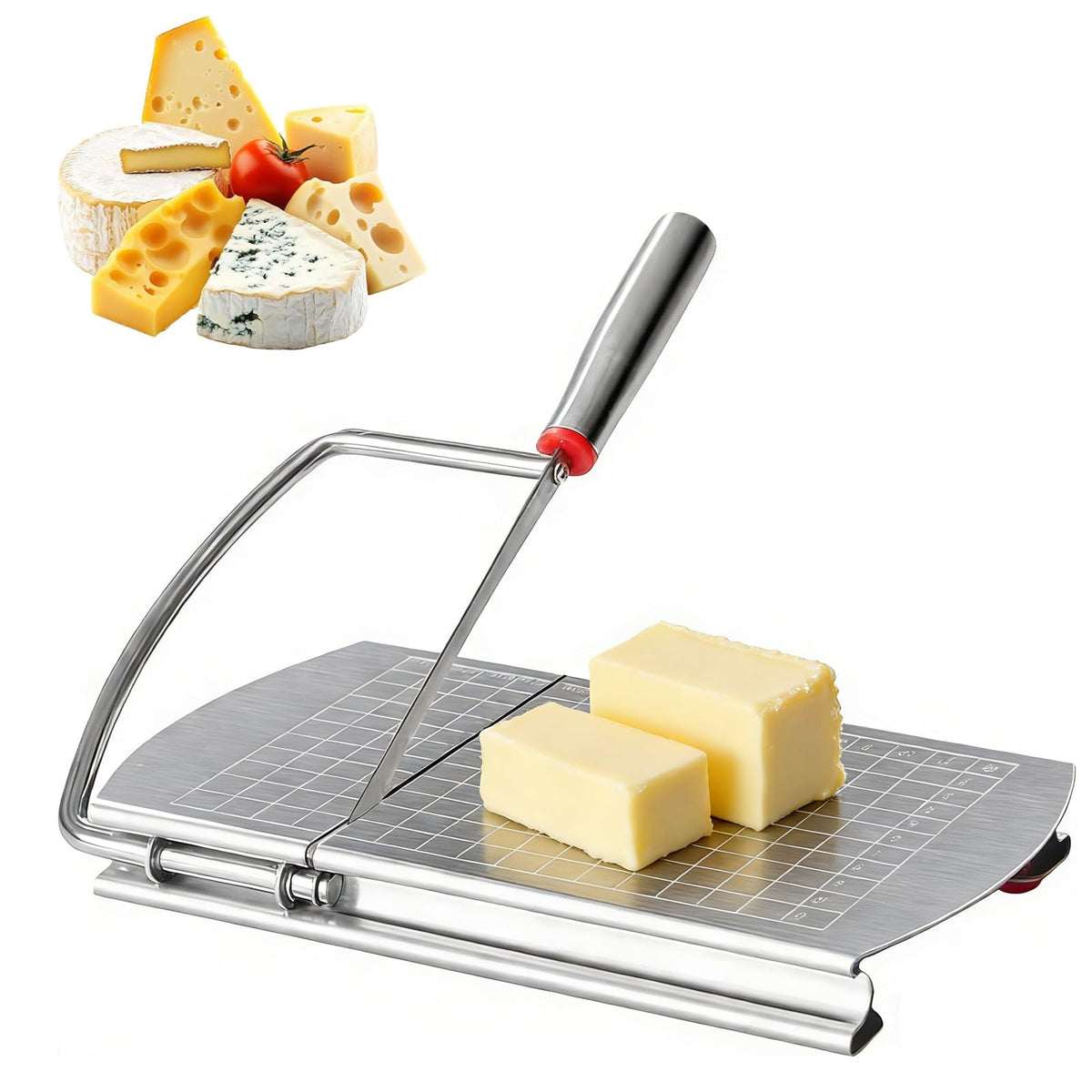 YIHAOSSING cheese slicer with stainless steel blade for smooth, even slices