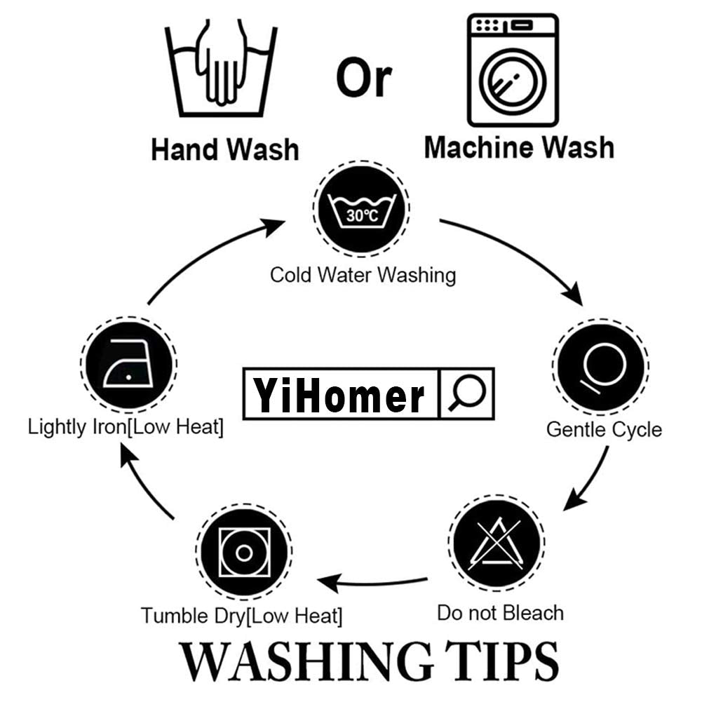 YiHomer Pastoral tablecloth is machine washable for quick cleanup after outdoor picnics