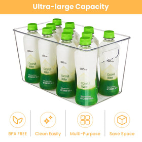 YIHONG under-sink bins simplify storage with sturdy handles and easy cleaning.