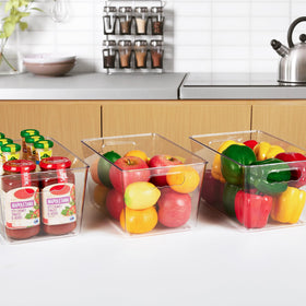 YIHONG multipurpose storage bin perfect for kitchen and bathroom clutter