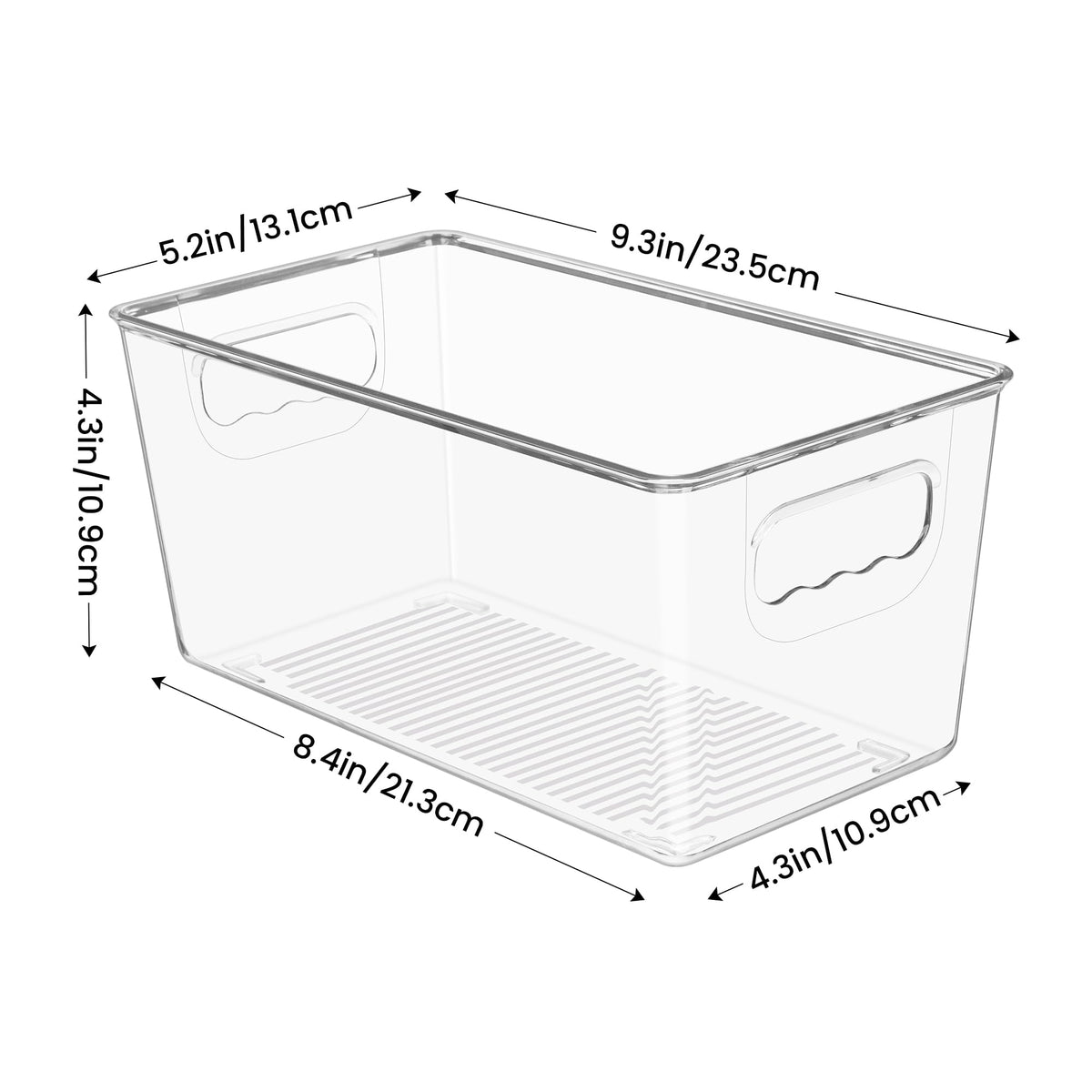 YIHONG small pantry bin keeps drinks and snacks neatly visible.