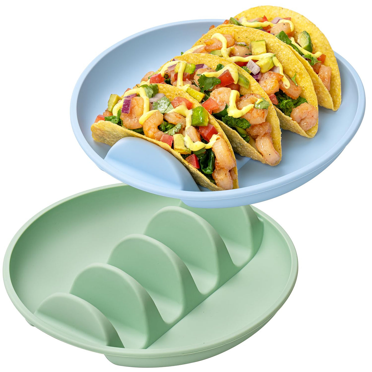 YIIYOUNG silicone taco holders set of 2 keep tacos upright for easy filling