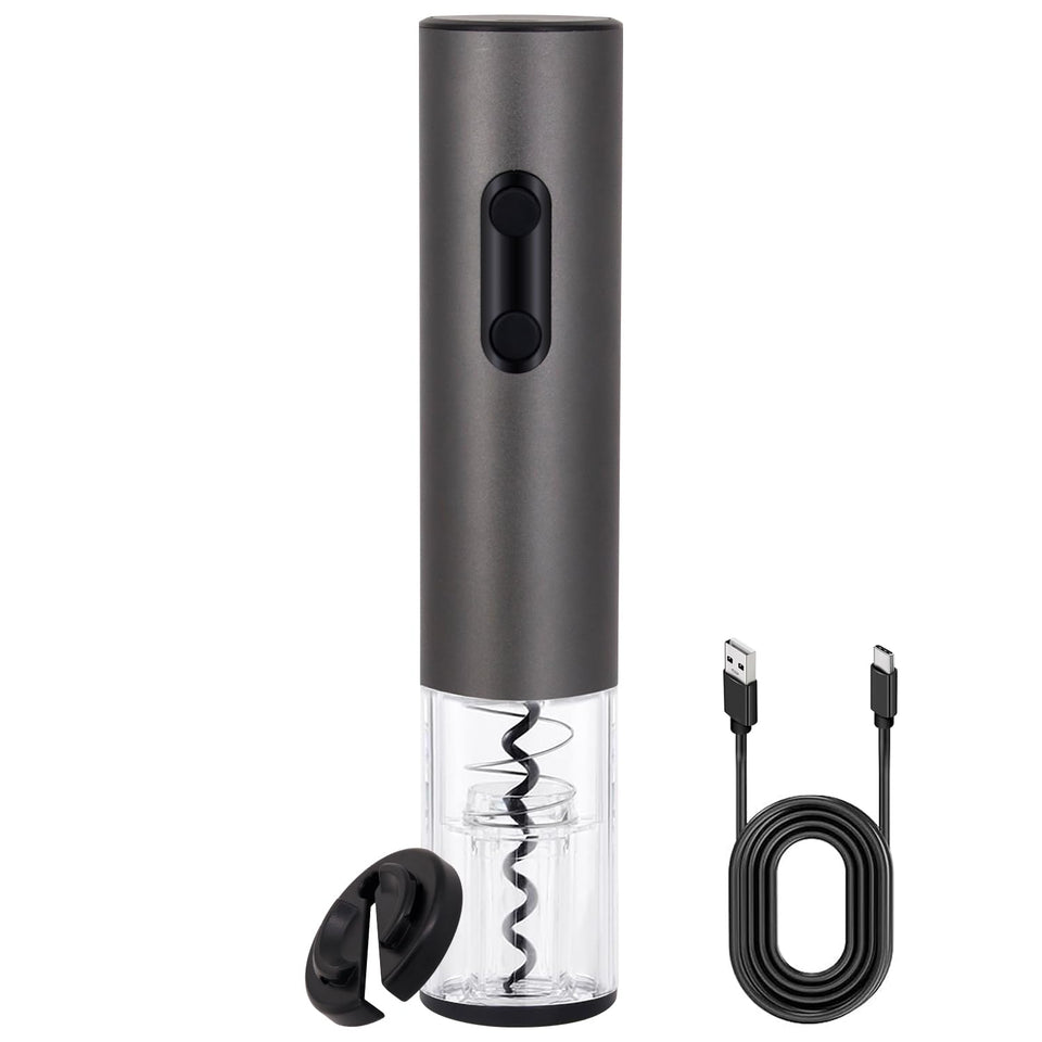 Yiizy electric wine opener removes corks quickly for effortless entertaining.