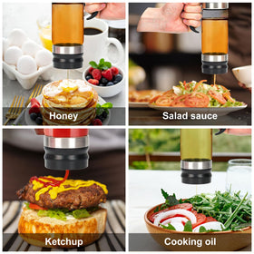 YIK TUNG 12oz capacity ideal for honey or maple syrup.