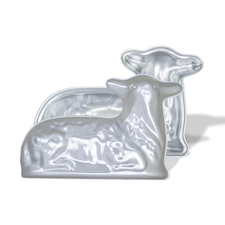 Yikinip lamb cake pan set in 12-inch size for an even-baked festive centerpiece.