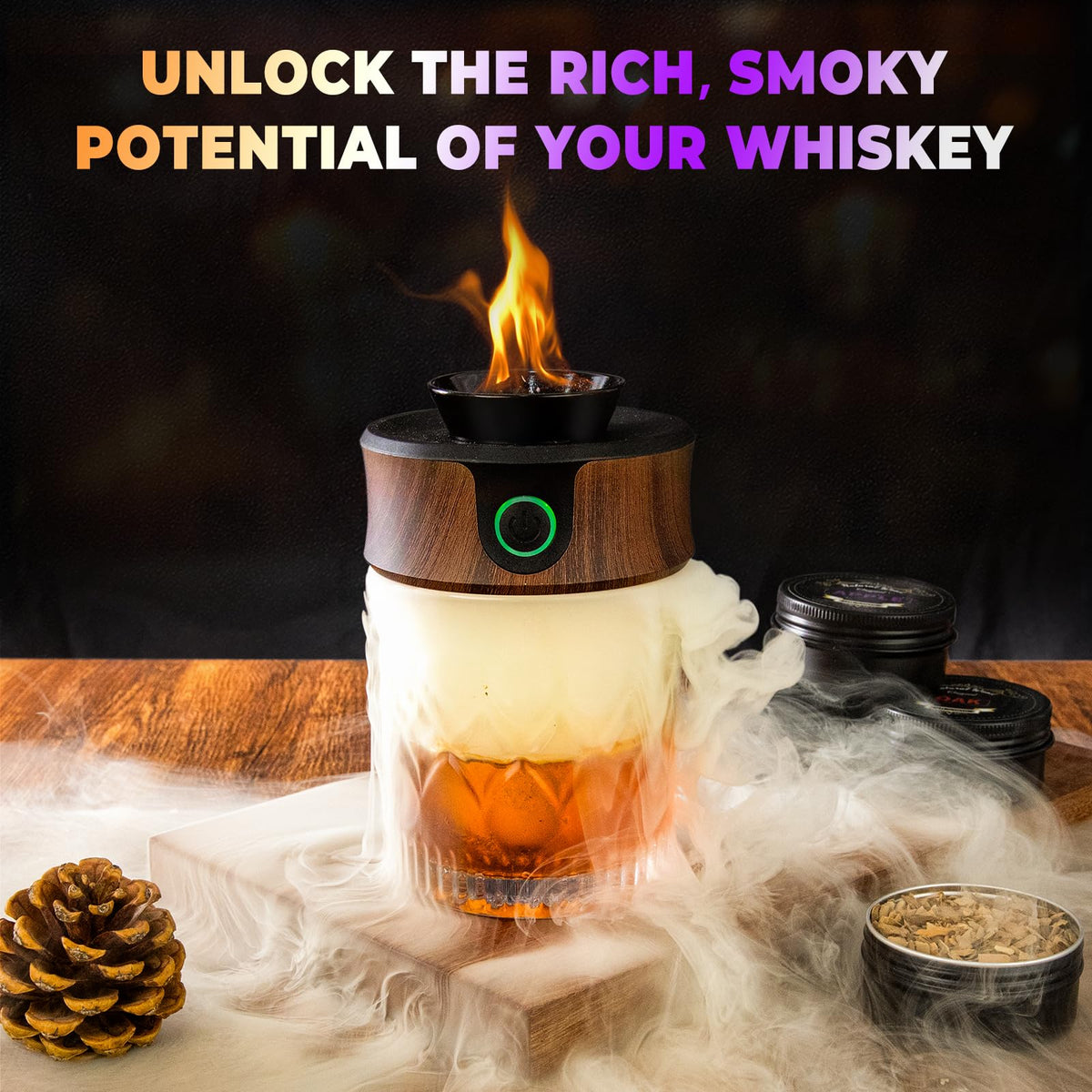 Yilador oak wood chips unleash natural smoky notes for bourbon.