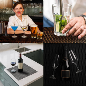 Yileffu cabinet liner for pub shelves helps organize and protect items