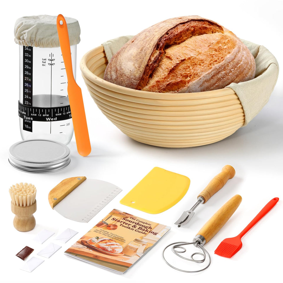 YILIHCIA banneton 9-inch basket for even proofing and airy dough
