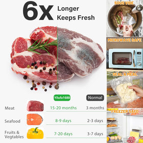 YILUFA1688 sous vide bags seal marinades and ingredients reliably.