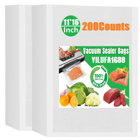 YILUFA1688 vacuum-seal bags 11x16 for bulk portions and sous vide prep.
