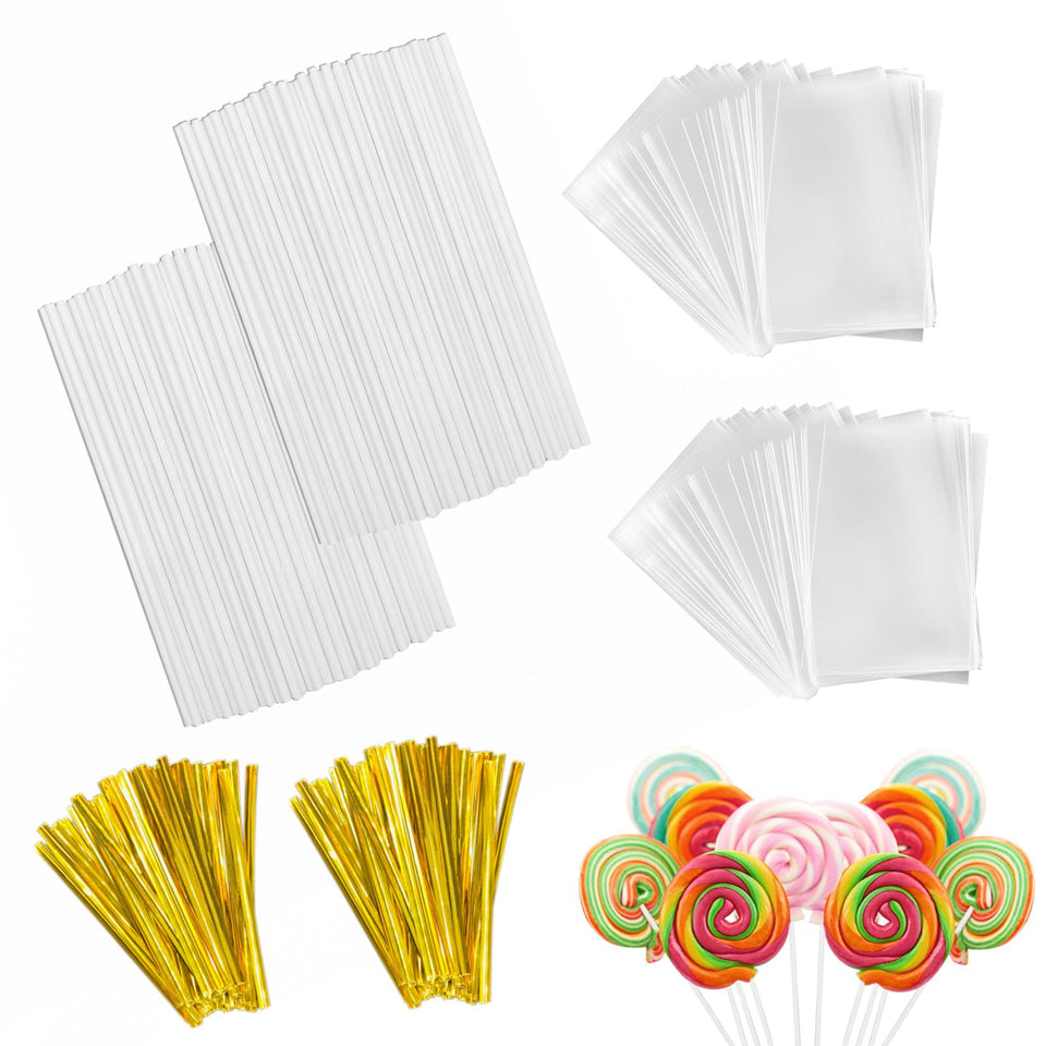 YimeBand 600pcs lollipop sticks kit packaging for convenient DIY dessert assembly