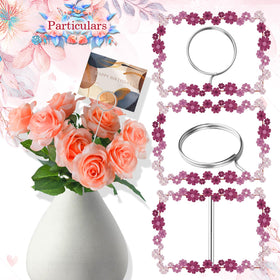 Yimerlen round-circle style silver picks for wedding place cards.