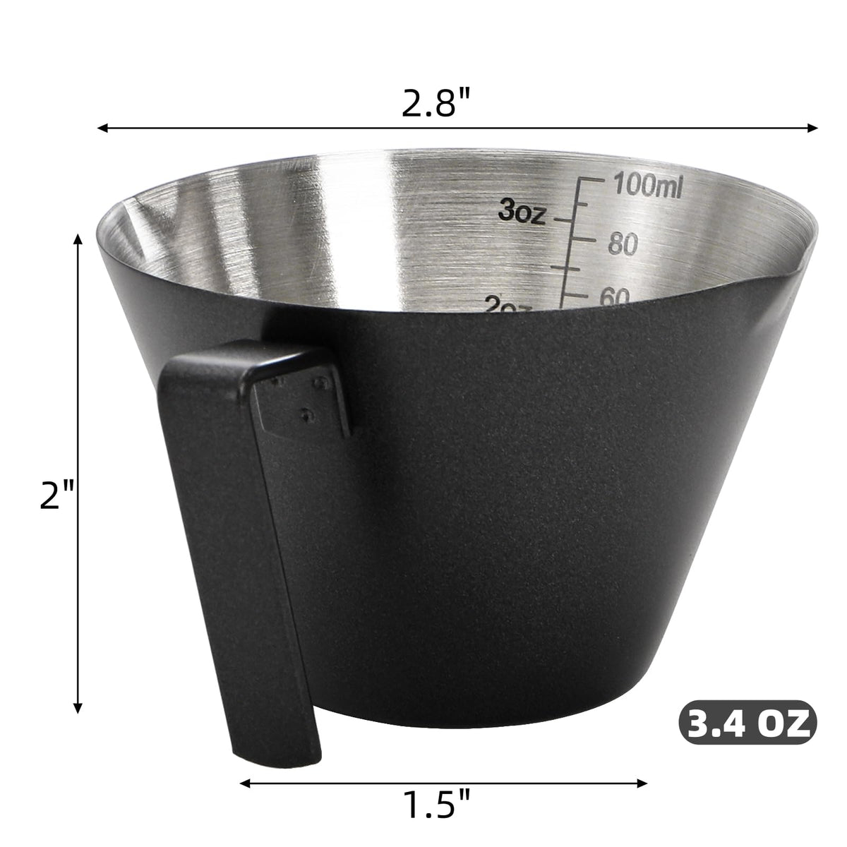 YIMITEE stainless steel espresso shot cups designed for durability.