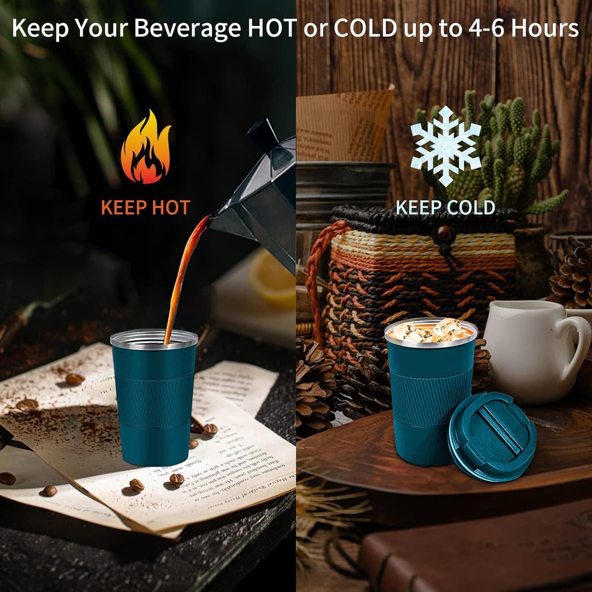 Fits most car cup holders, ideal for travel and camping