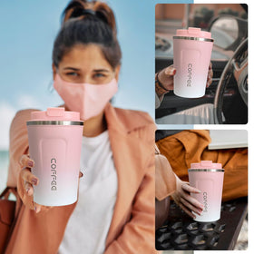 YINBAOGE 12oz mug fits most car cup holders for travel