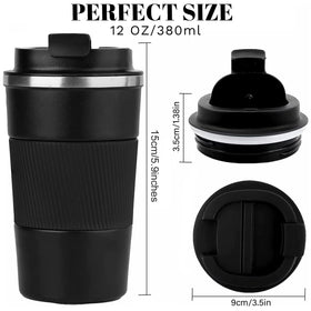YINBAOGE compact 12oz cup fits car cup holders.