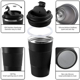 YINBAOGE leak-proof lid with sealing ring prevents spills during commuting