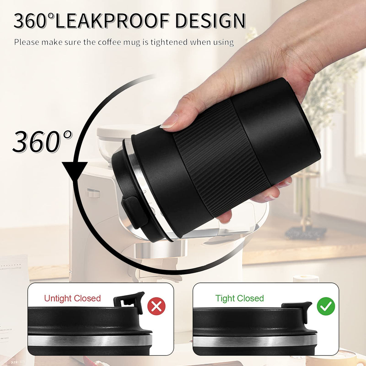 YINBAOGE wide-mouth design makes cleaning and filling easy after coffee refills