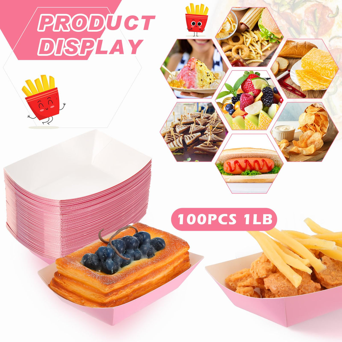 Yinkin disposable trays for tacos and dips, great for picnics