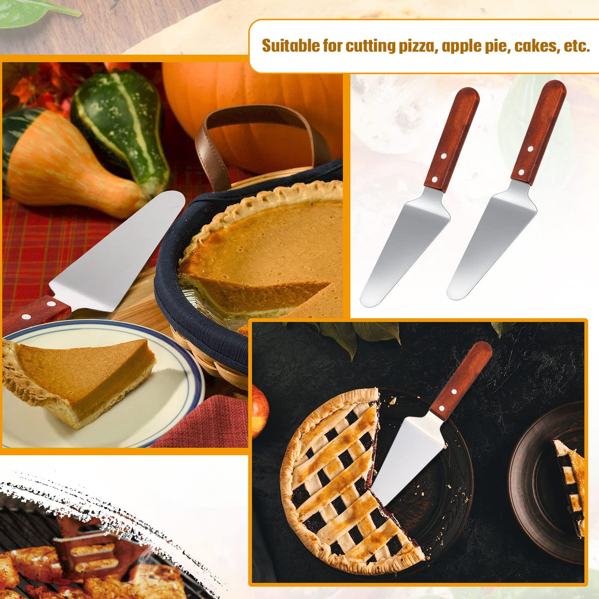 Yinkin wedding and event serving utensil offers smooth, dependable serving.
