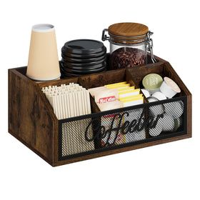 YINMIT coffee station organizer front view showing pod storage and easy access