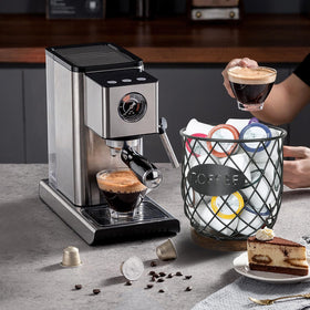YINMIT K Cup Holder showcases up to 35 pods, keeping coffee at your fingertips.