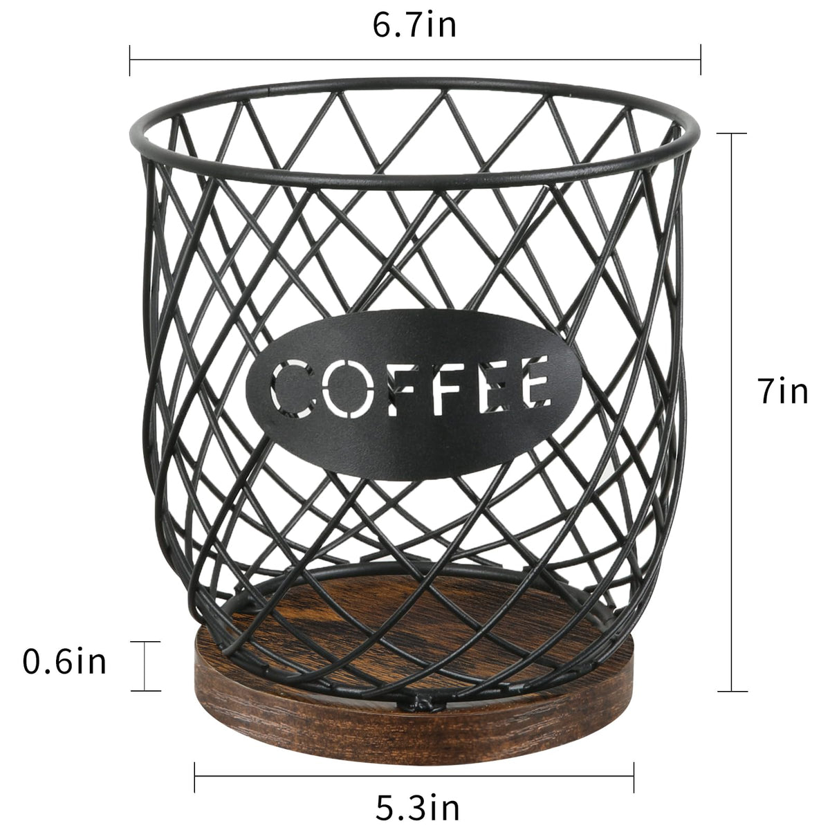YINMIT K Cup Holder wooden panels add warm, vintage texture.