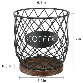 YINMIT K Cup Holder wooden panels add warm, vintage texture.