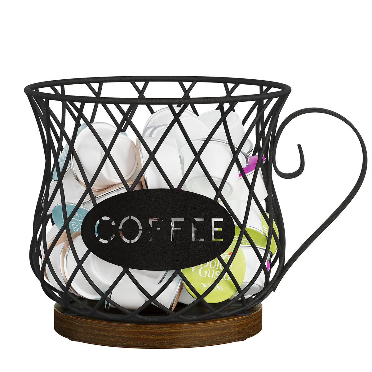 YINMIT K Cup Holder Organizer with circular grid design for orderly coffee pods.