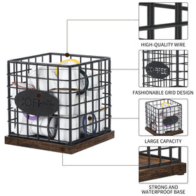 YINMIT K Cup Holder Organizer desk use demonstrates multi purpose workspace organization.