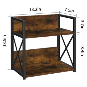 YINMIT spice rack two-tier design saves counter space and keeps spices accessible.