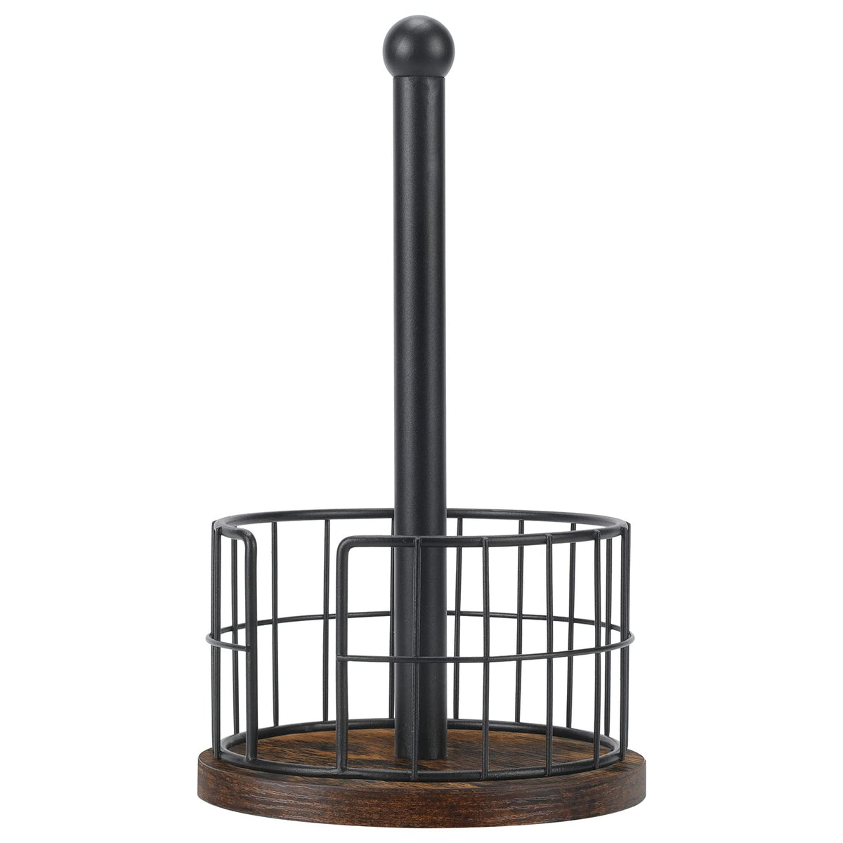 YINMIT wood paper towel holder base provides a sturdy foundation for steady everyday use.