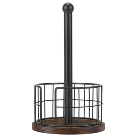 YINMIT wood paper towel holder base provides a sturdy foundation for steady everyday use.