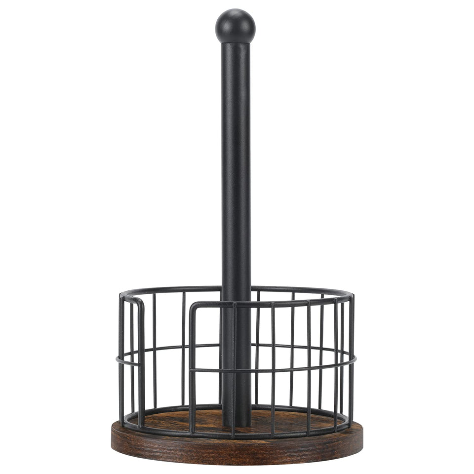 YINMIT wood paper towel holder base provides a sturdy foundation for steady everyday use.