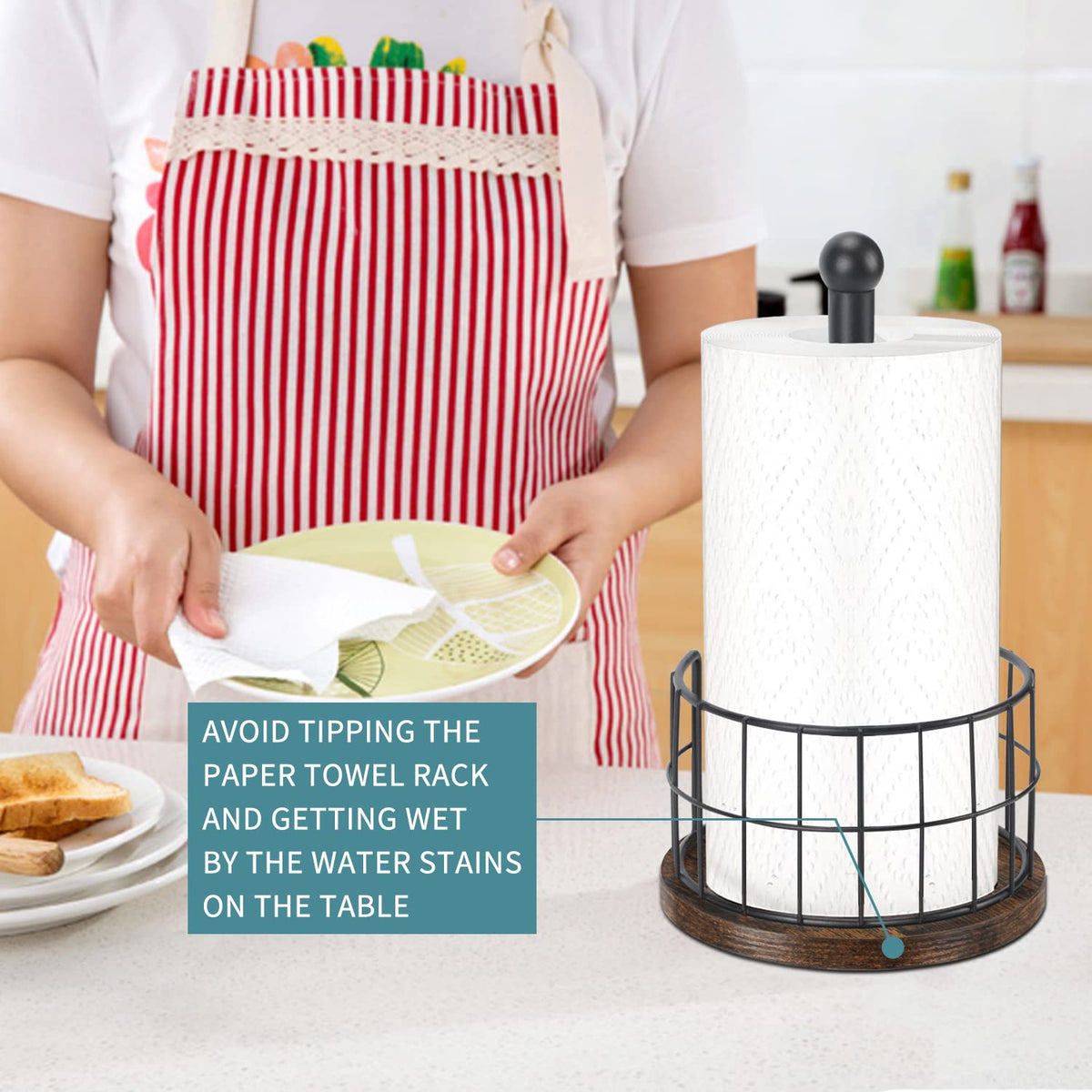YINMIT with-roll compatible design fits standard and jumbo rolls with ease.