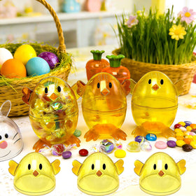 YinNorth easy-fill and secure-close containers streamline Easter treat gifting.