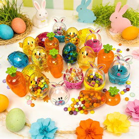 YinNorth Easter fillable bunny container ideal for small toys and treats.
