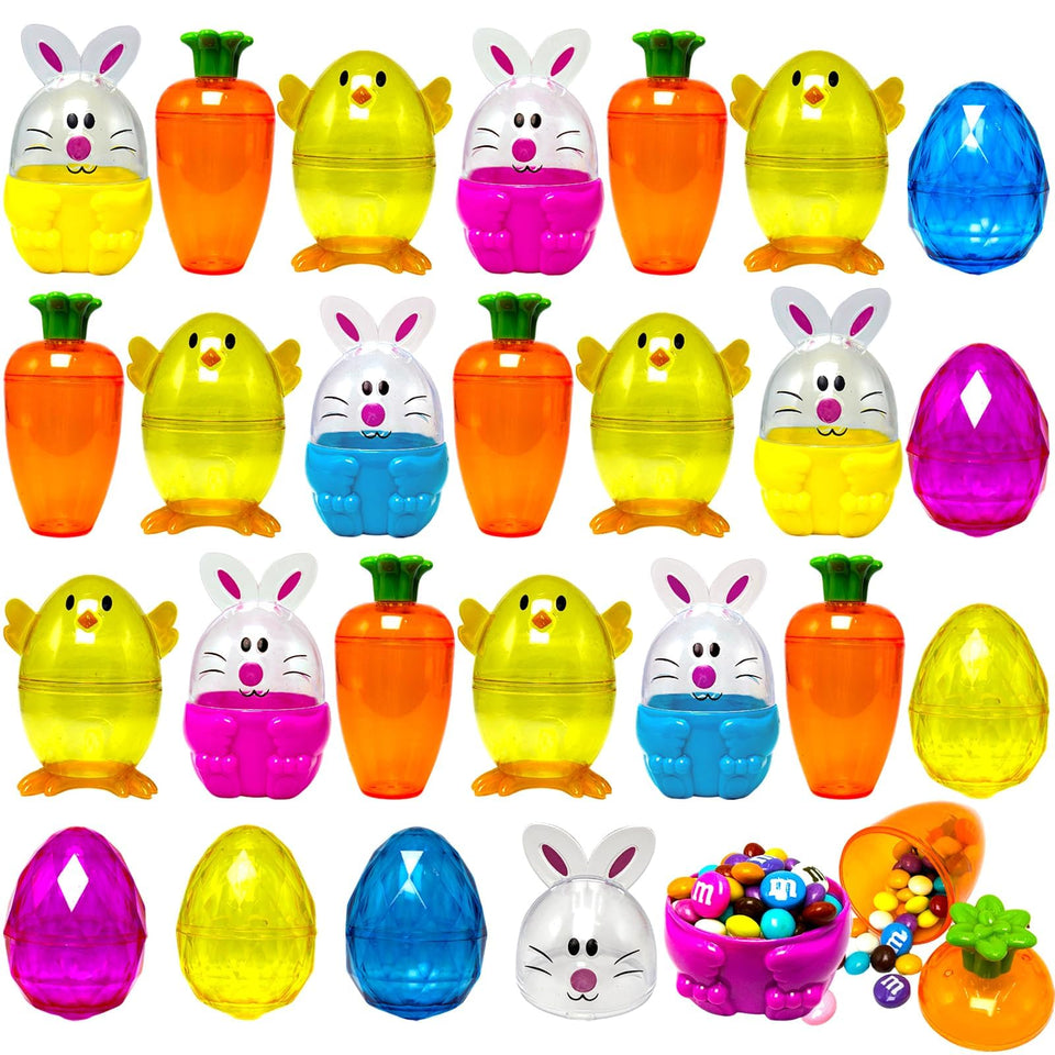 YinNorth Easter fillable carrot container for candy storage during egg hunts.