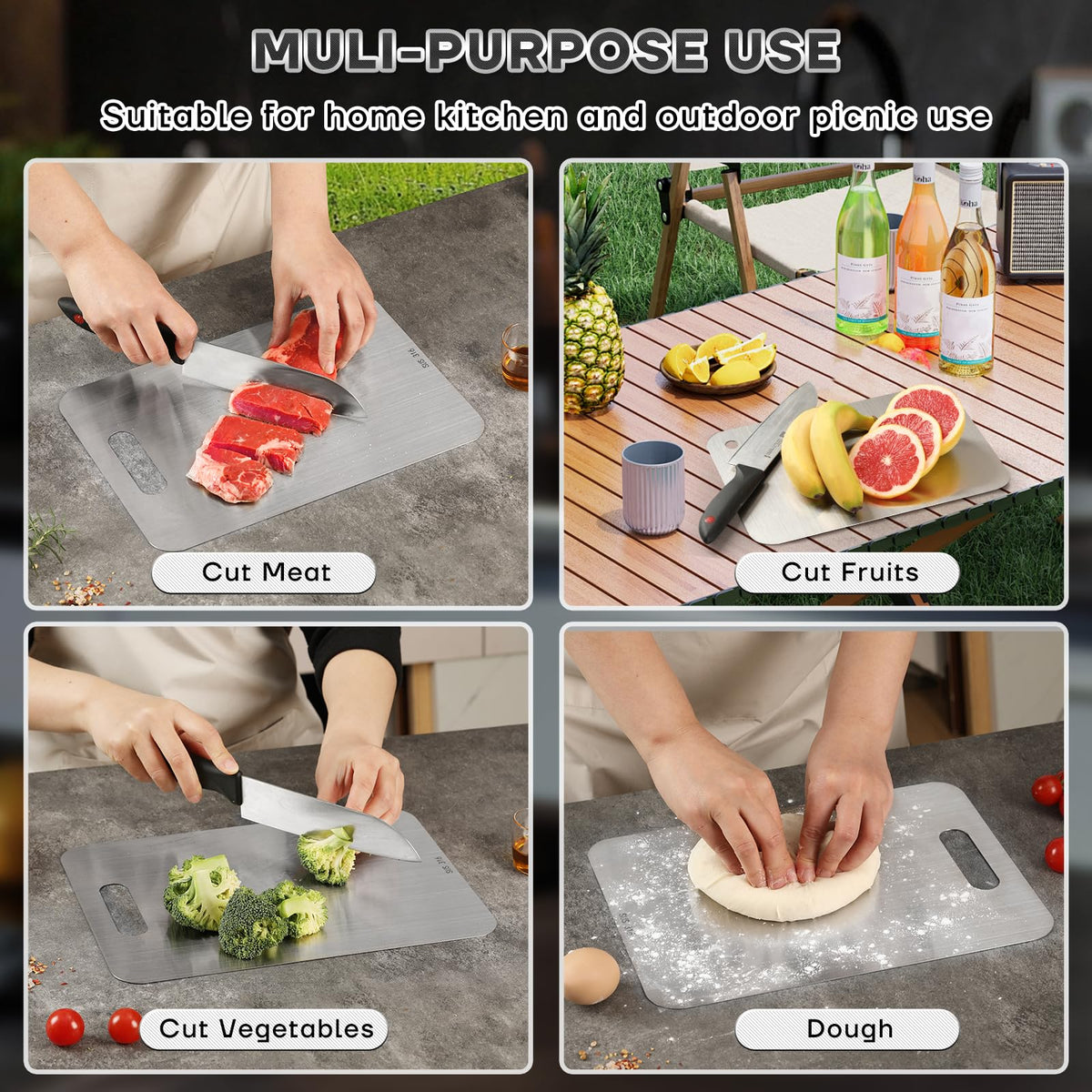 Lightweight yet durable, ideal for kitchen tasks and travel.