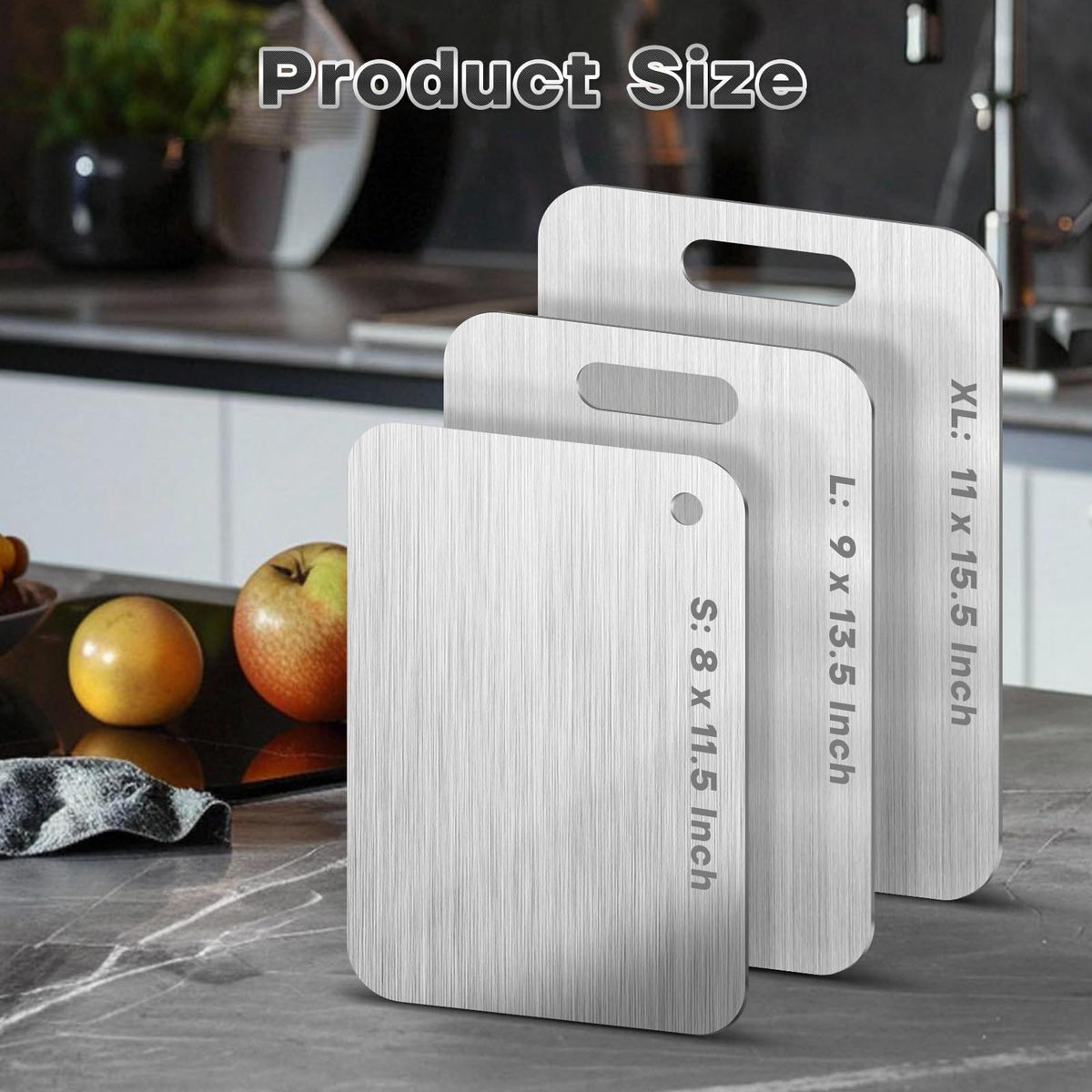 Yiorr Katuchef titanium board is dishwasher safe for quick cleanup.
