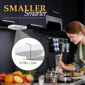 YIORTWO space-saving design complements a tidy kitchen counter.