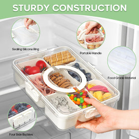 Yipaga dishwasher-safe snack tray simplifies cleanup after gatherings.