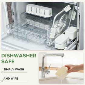 Yipaga large clear snack tray lets you see contents at a glance.
