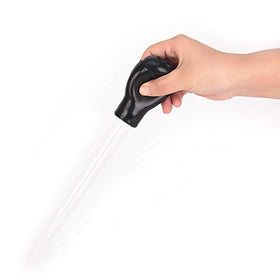 Yiphates silicone bulb offers comfortable grip during basting.