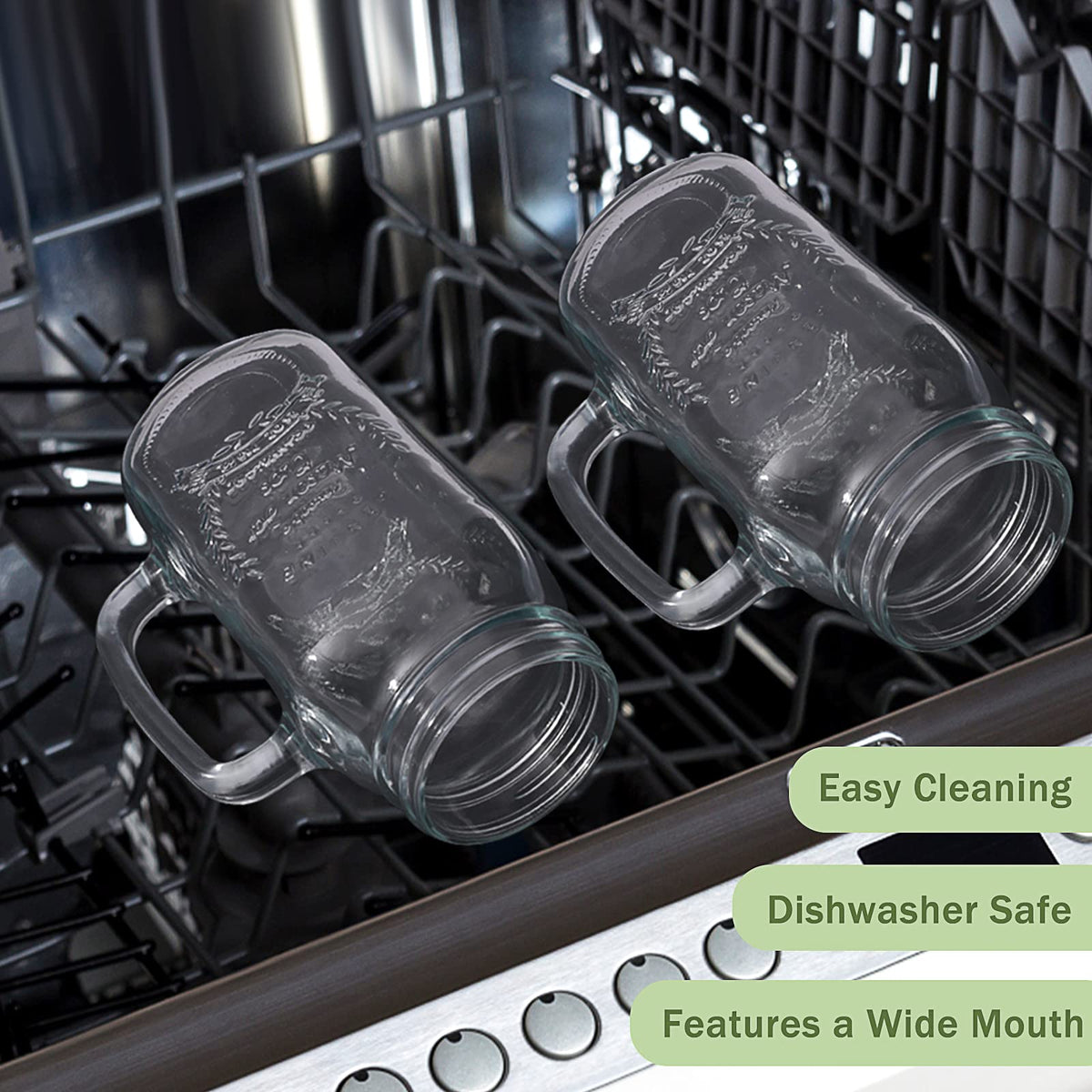 Yirilan BPA-free crystal-clear mason jar highlights drinks safely