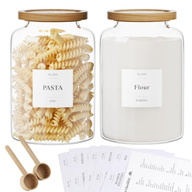 Yirilan flour and sugar storage jar with airtight lid keeps ingredients fresh.