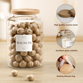 Compact design supports organized pantry shelving.
