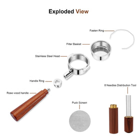 YITIHOME 51mm kit compatible with DeLonghi EC series machines.