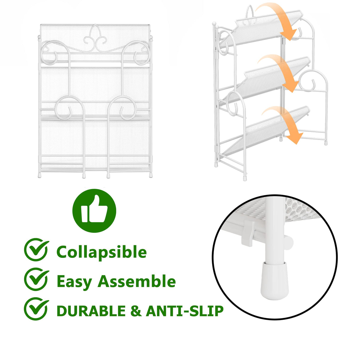 YIUKEA makeup organizer on bathroom counter for cosmetics and skincare