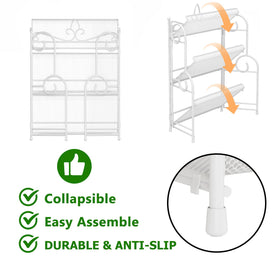 YIUKEA makeup organizer on bathroom counter for cosmetics and skincare